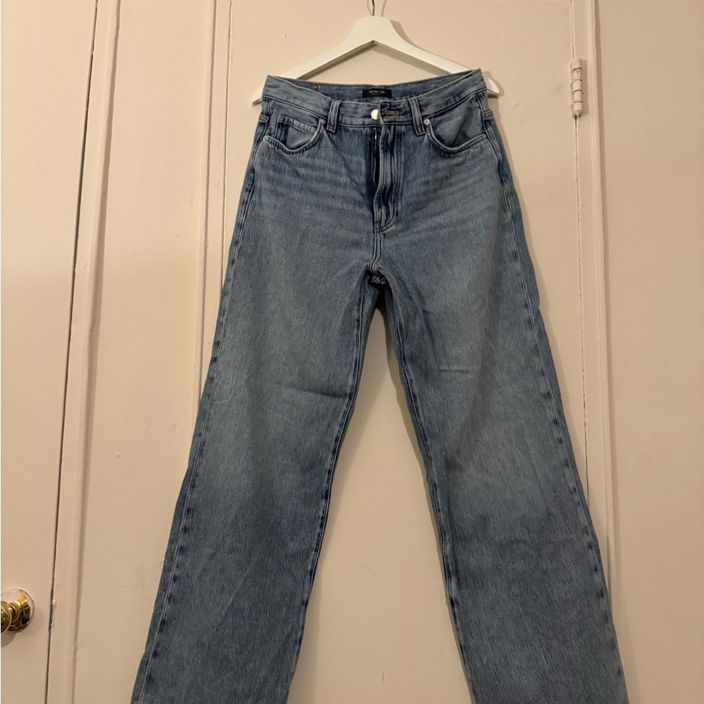 Massimo Dutti Blue Straight Leg Jeans